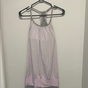 Lululemon Lavender and Gray Tank Top with Built in Bra